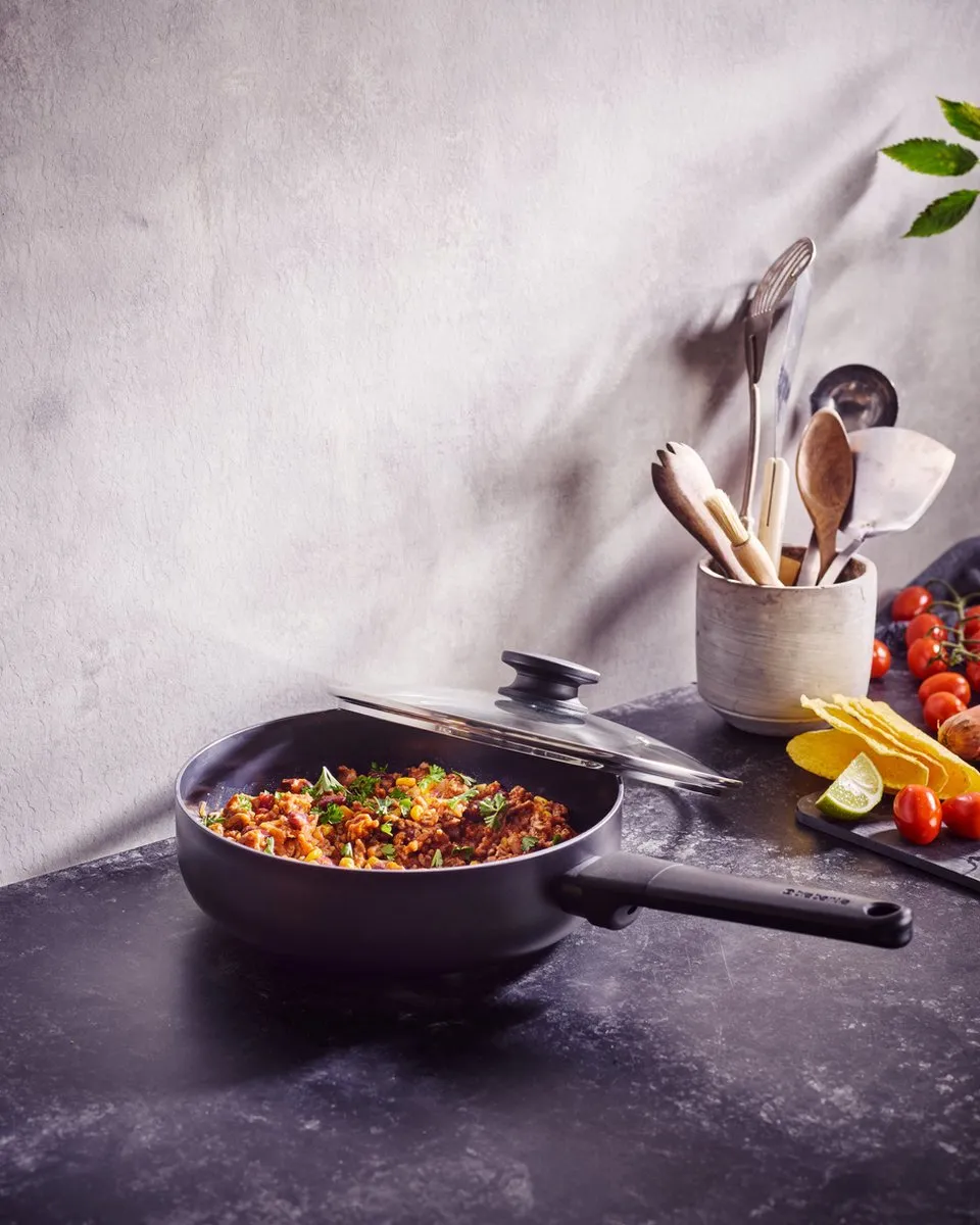 Brabantia NERO Hapjespan 24cm - Zwart