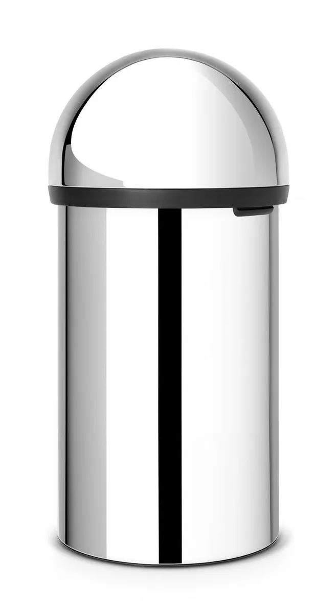 Brabantia Push Bin Prullenbak 60L - Brilliant Steel