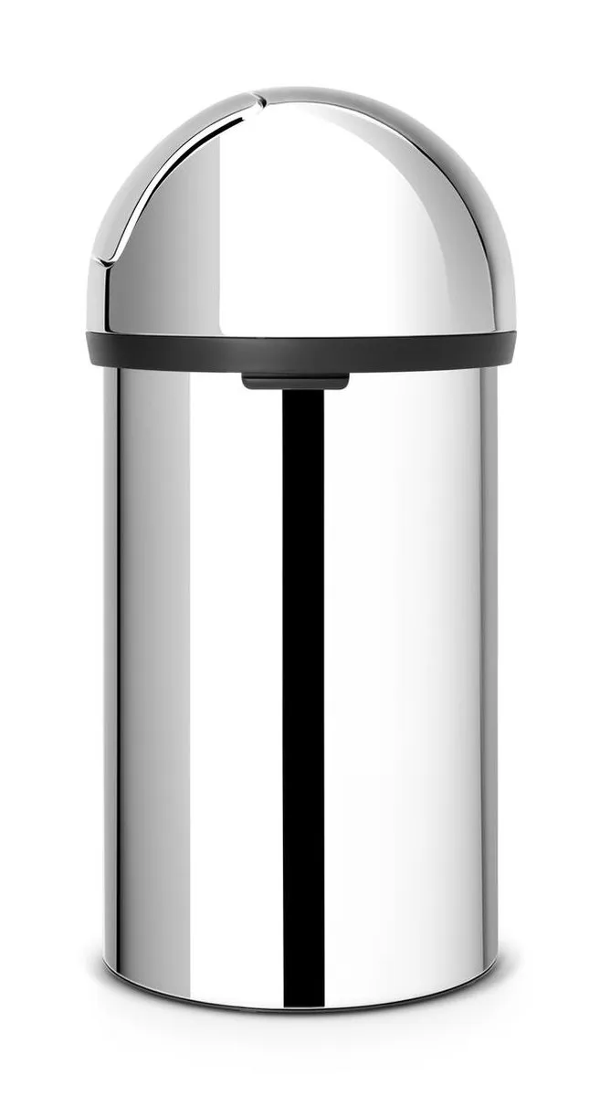 Brabantia Push Bin Prullenbak 60L - Brilliant Steel
