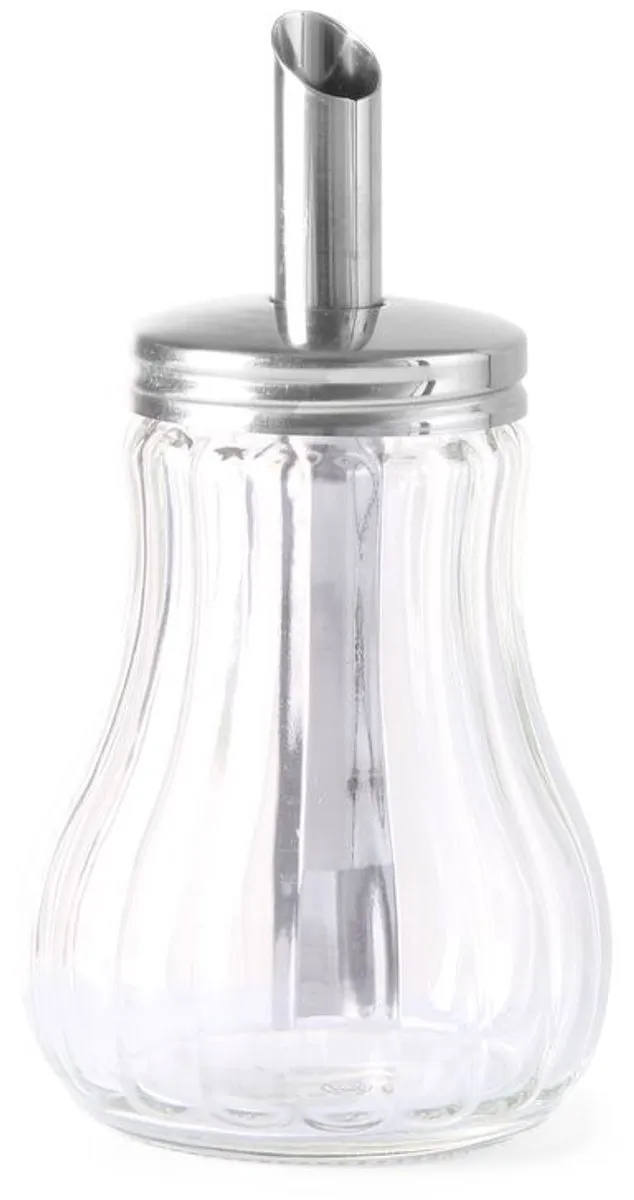 HENDI Suikerstrooier 0,2L - Glazen Body Zilver