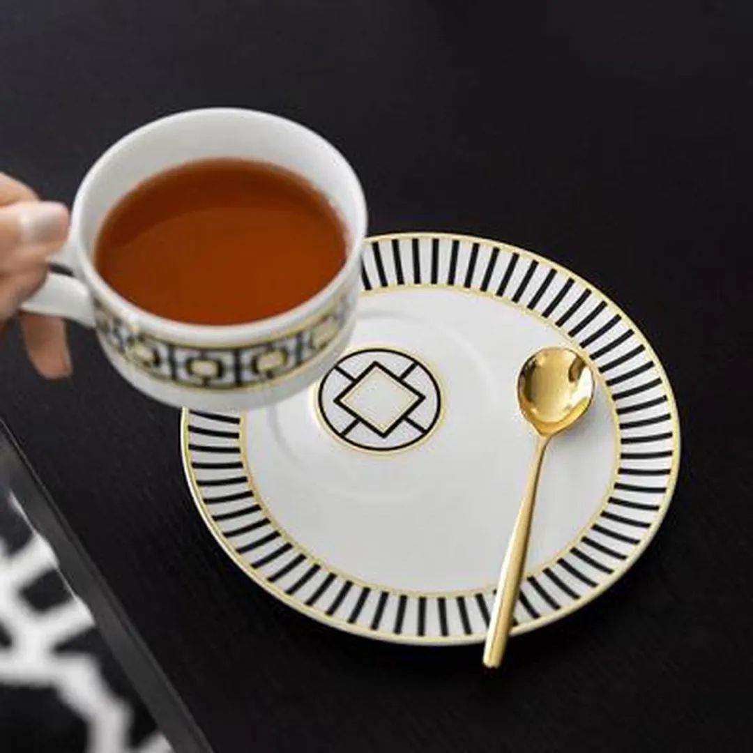 Villeroy & Boch MetroChic Theekop 0,23l - Goud/Zwart