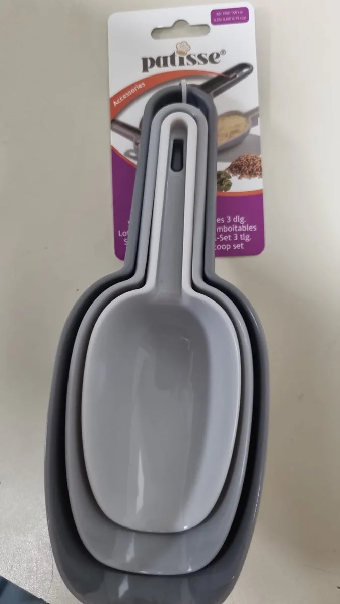 Patisse Meel Lepels Set 3 Stuks - Grijs