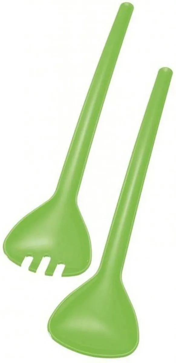 Westmark Traditionell Saladelepel Kunststof Groen/Wit - 2 Stuks