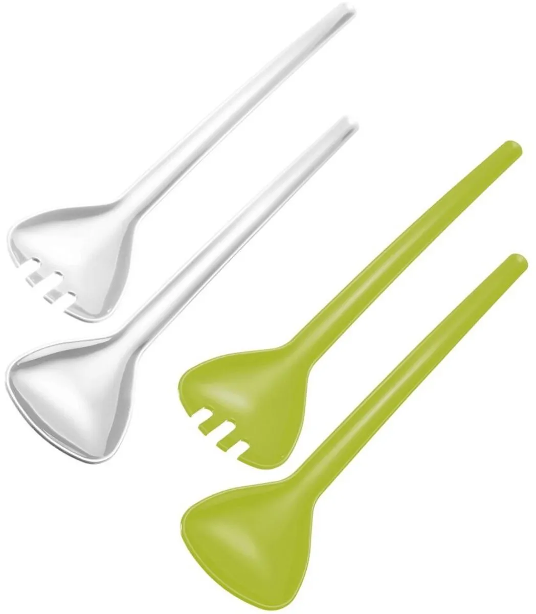 Westmark Traditionell Saladelepel Kunststof Groen/Wit - 2 Stuks