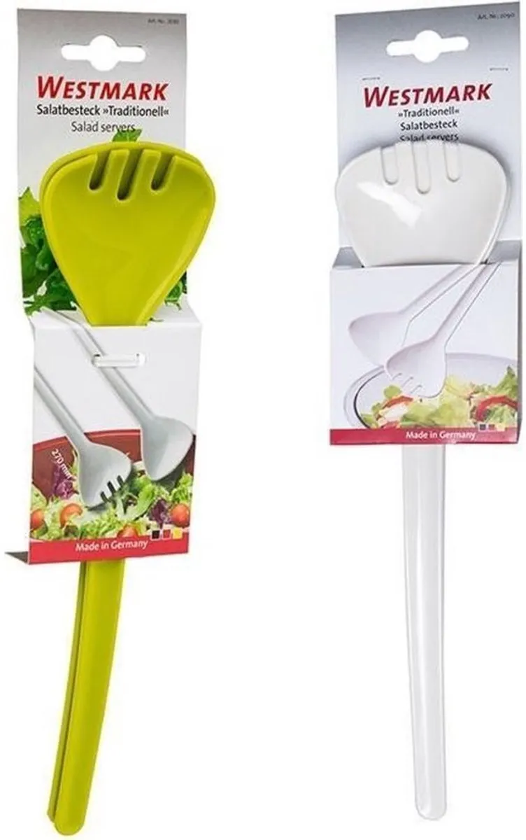 Westmark Traditionell Saladelepel Kunststof Groen/Wit - 2 Stuks