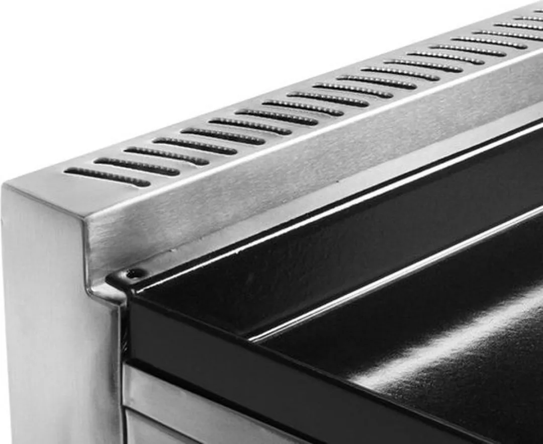 Princess 105055 Gasbakplaat met Trolley - RVS/Zwart - afbeelding 6 van 6