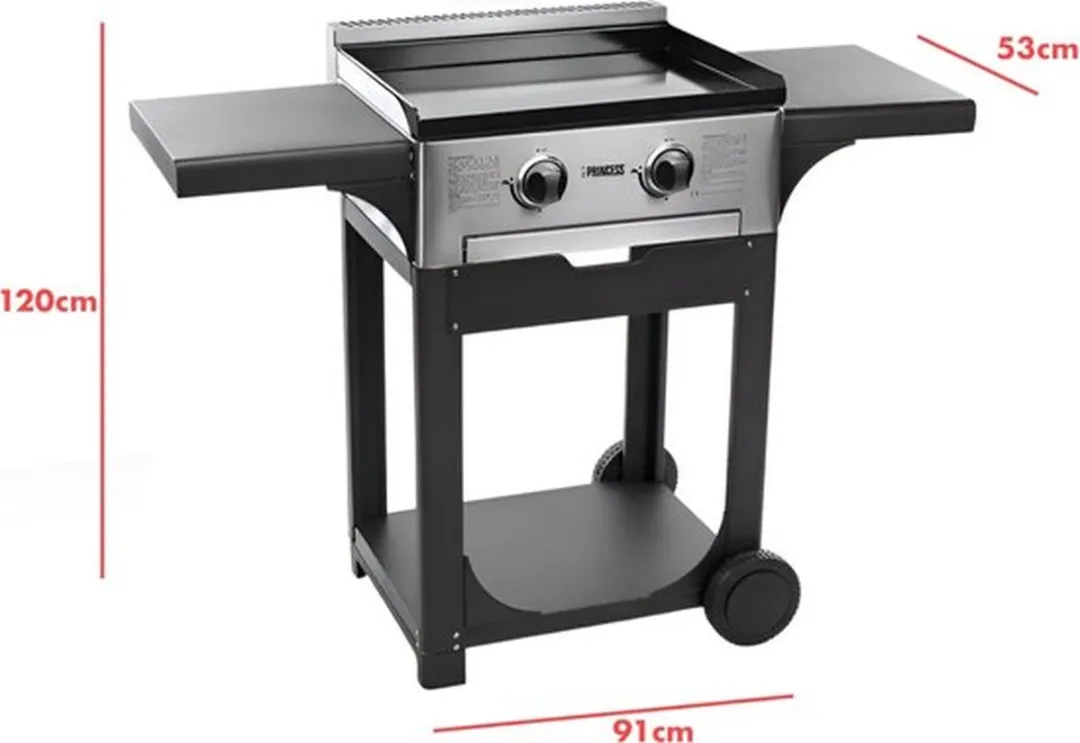 Princess 105055 Gasbakplaat met Trolley