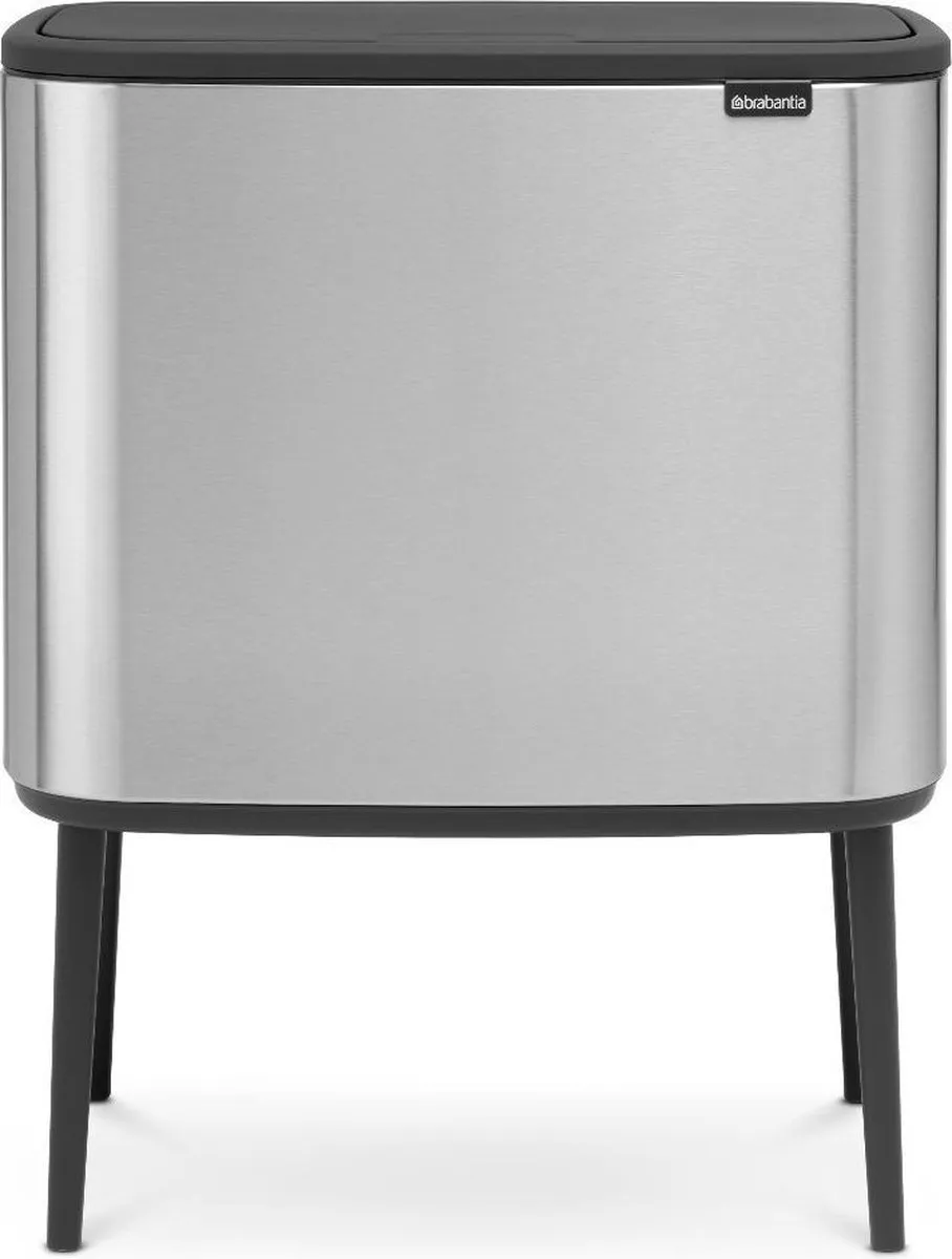 Brabantia Bo Touch Bin Prullenbak 3x11L - 3 Vakken Matt Steel