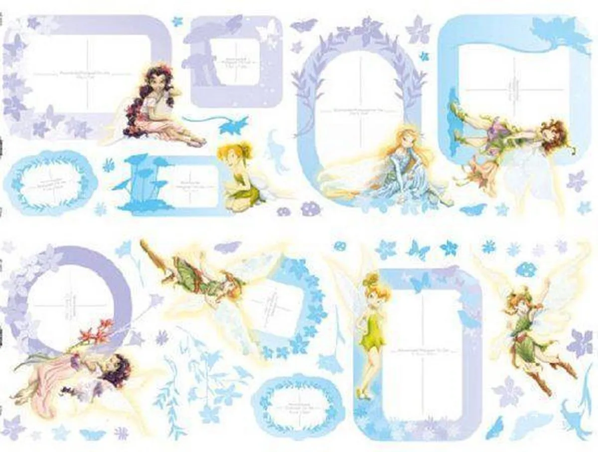 Disney Fairies Muurstickers Fotolijstjes 52 Stuks