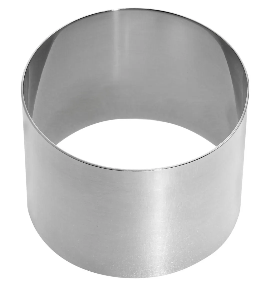 Westmark 2 Dessert/Food Shapers, Rond, incl. 1 Server en 1 Stamper, Set van 4, Roestvrij staal, Cirkel, Zilver, 16302260