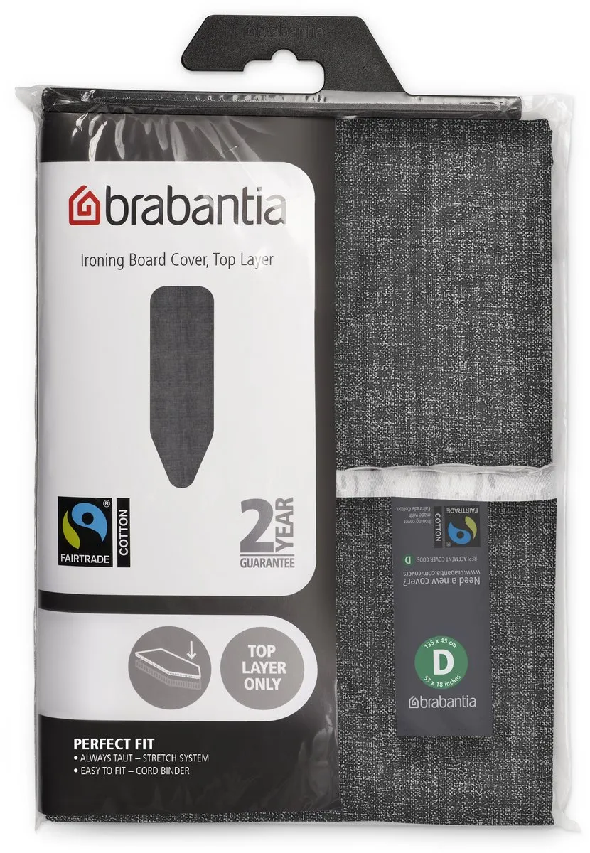 Brabantia Strijkplankhoes D 135x45cm - Denim Black