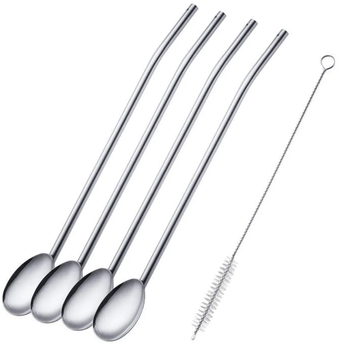 Westmark Rietjeslepel Set 4-delig - Incl. borstel - RVS