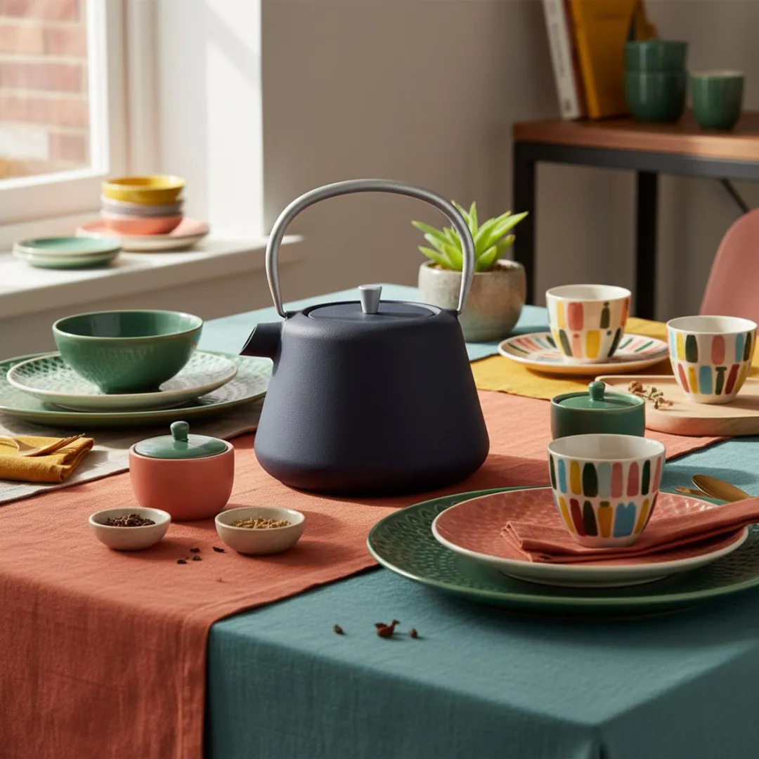 Cookinglife Gietijzeren Theepot 1L - Grijs