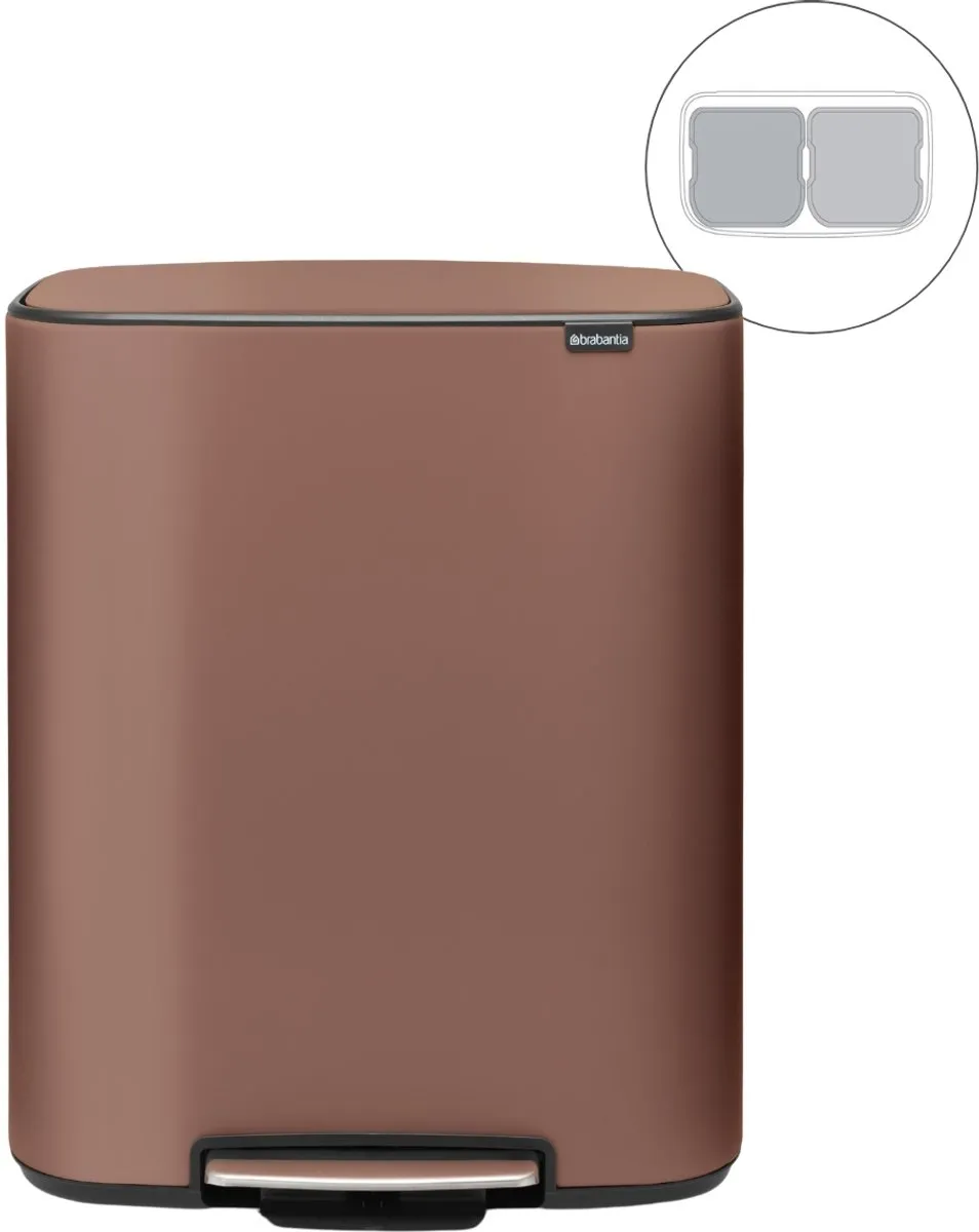 Brabantia Bo Prullenbak 2x30L