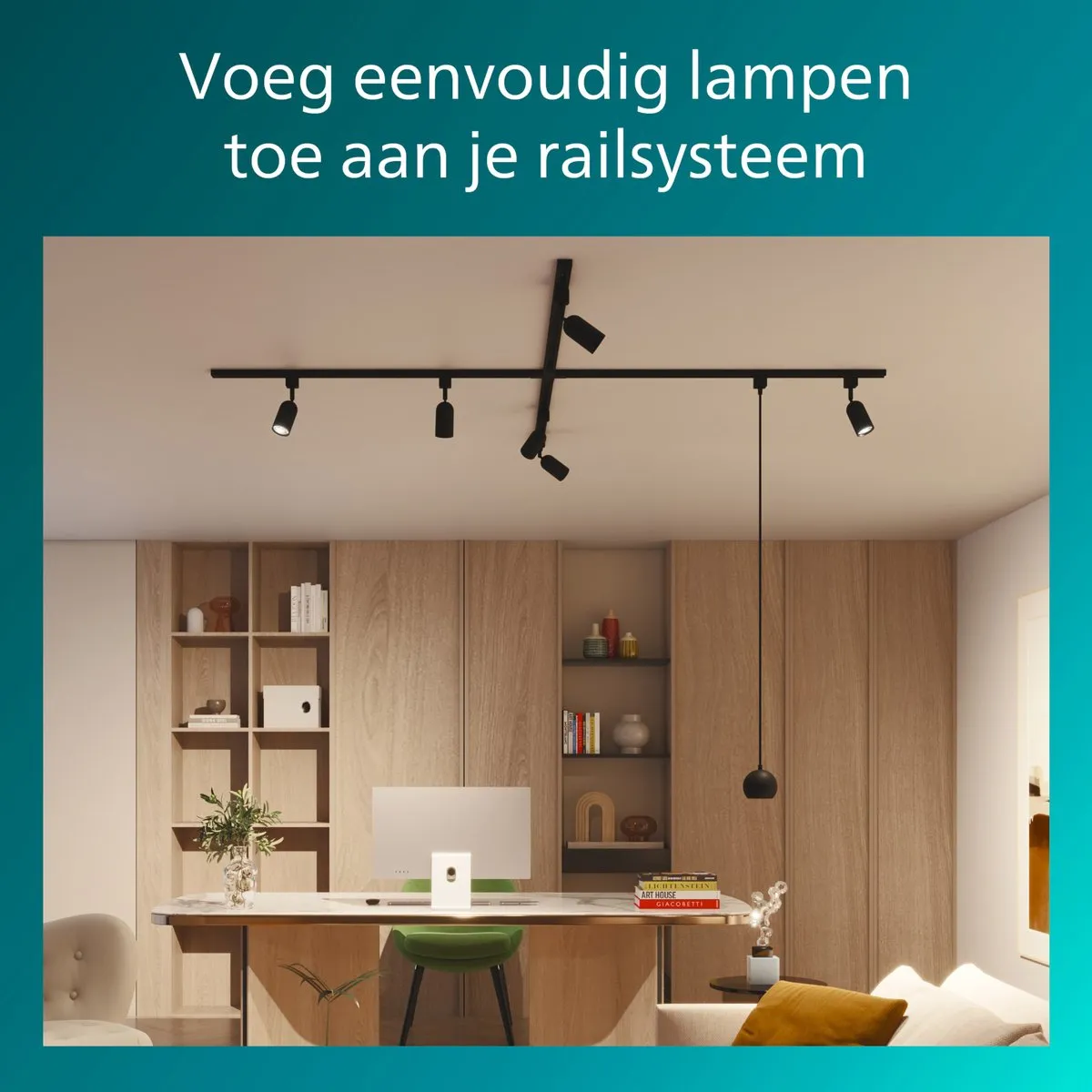 Philips EasyLink Railverlichting 1m - Zwart