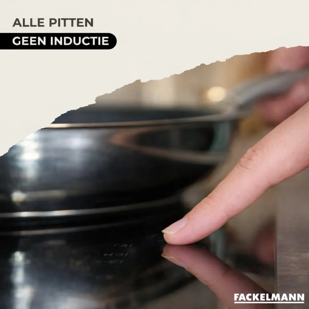 Fackelmann Eterna 9438650B88 Pannen Set - 24cm & 28cm - RVS - Inductie