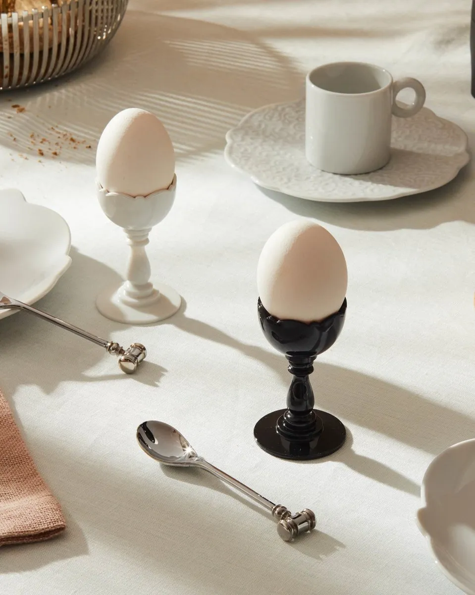 Alessi Dressed Eierlepel MW20S2 - 2 Stuks - Zilver