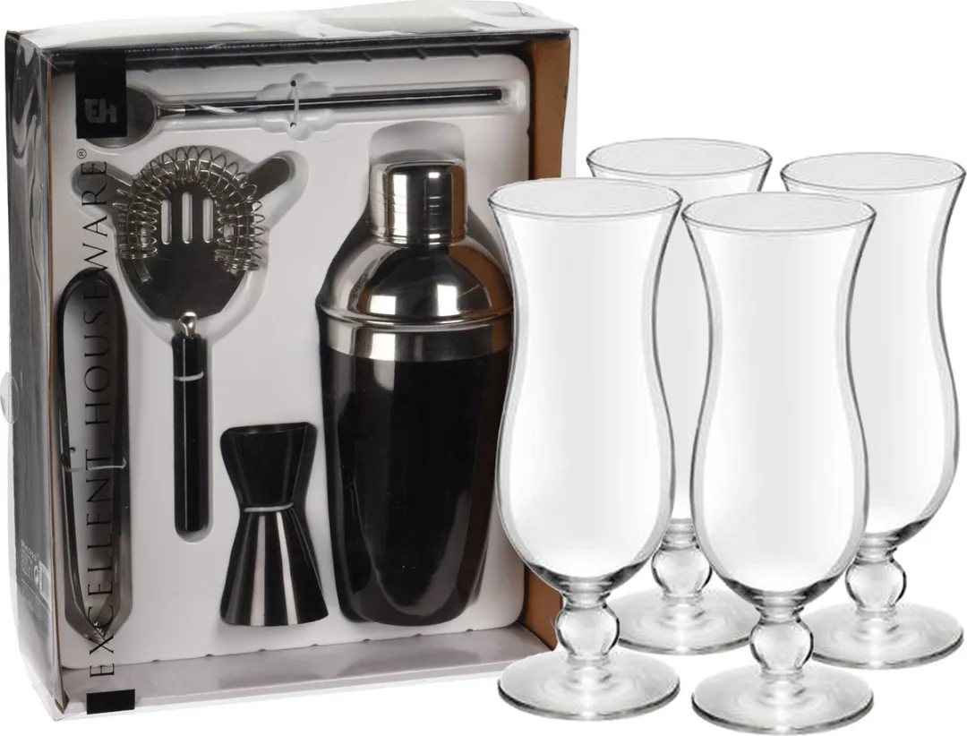 Excellent Houseware Cocktailset 5-delig