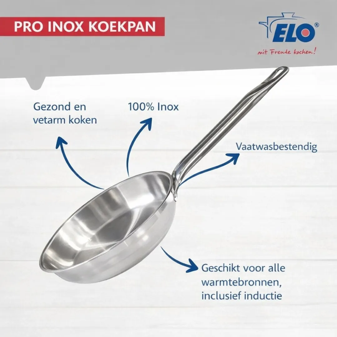 Fackelmann Elo Profi Keukenset 5-delig - 3 Koekenpannen 24/28/32cm & 2 Kookpotten 12/26cm - Inductie - Citrin