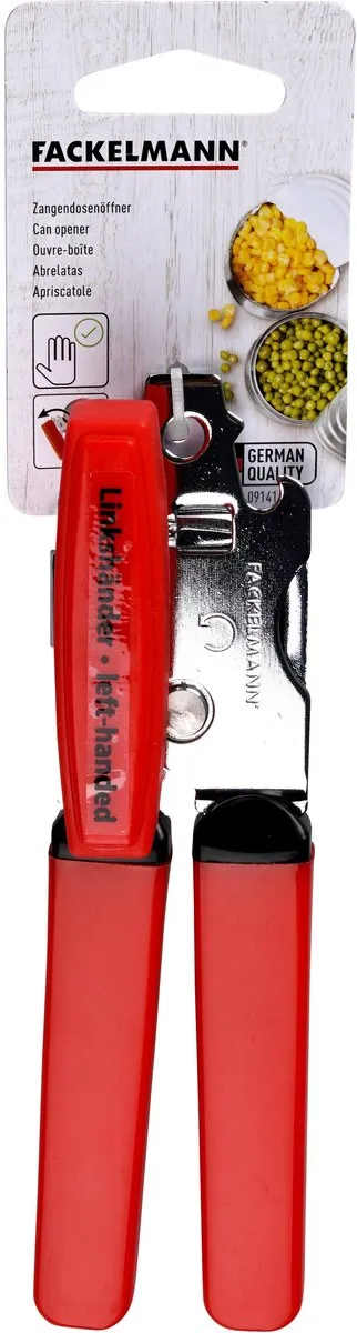 Fackelmann 09141 Blikopener 3-in-1 - 17cm - Rood
