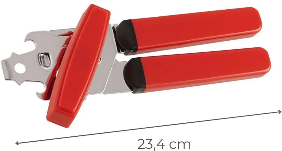 Fackelmann 09141 Blikopener 3-in-1 - 17cm - Rood