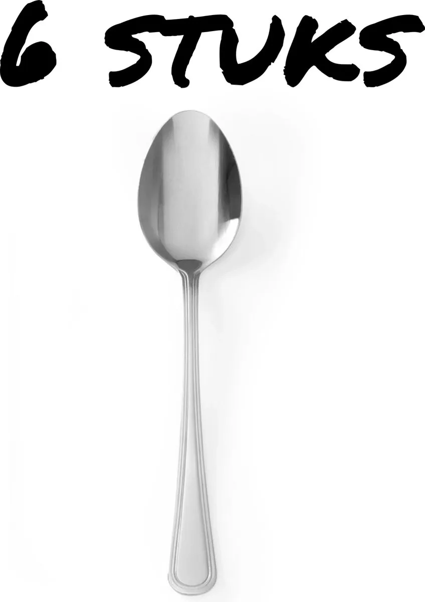 Hendi Tafellepels Kitchen Line 764220 - 6 Stuks - 197mm - afbeelding 6 van 6
