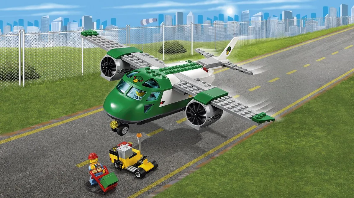 LEGO City Vrachtvliegtuig 60101 - 157 Stukken - 2 Minifiguren - afbeelding 6 van 6