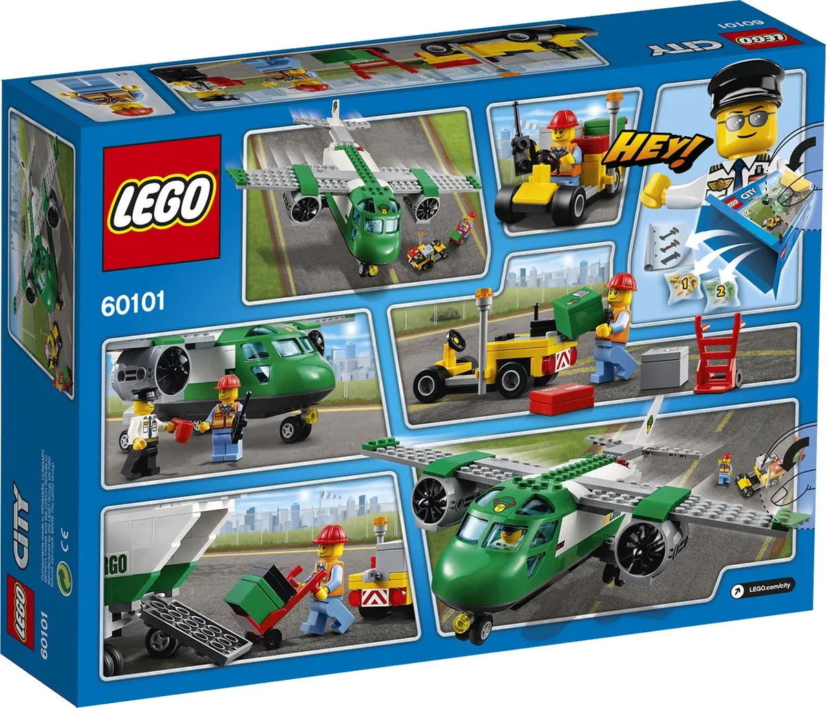 LEGO City Vrachtvliegtuig 60101 - 157 Stukken - 2 Minifiguren