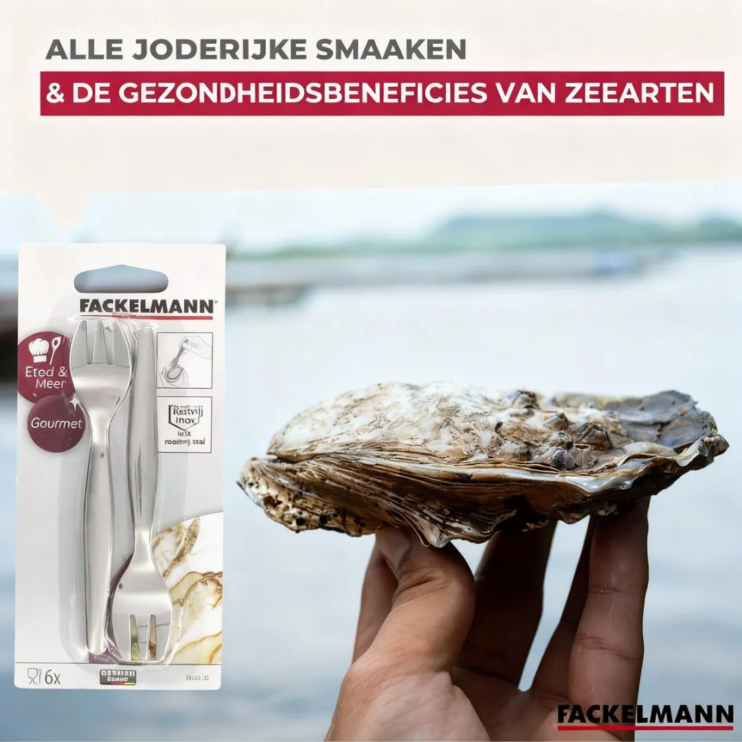 Fackelmann 32133 Oestervorkjes Set - 6 Stuks - 12,5 cm - Zilver