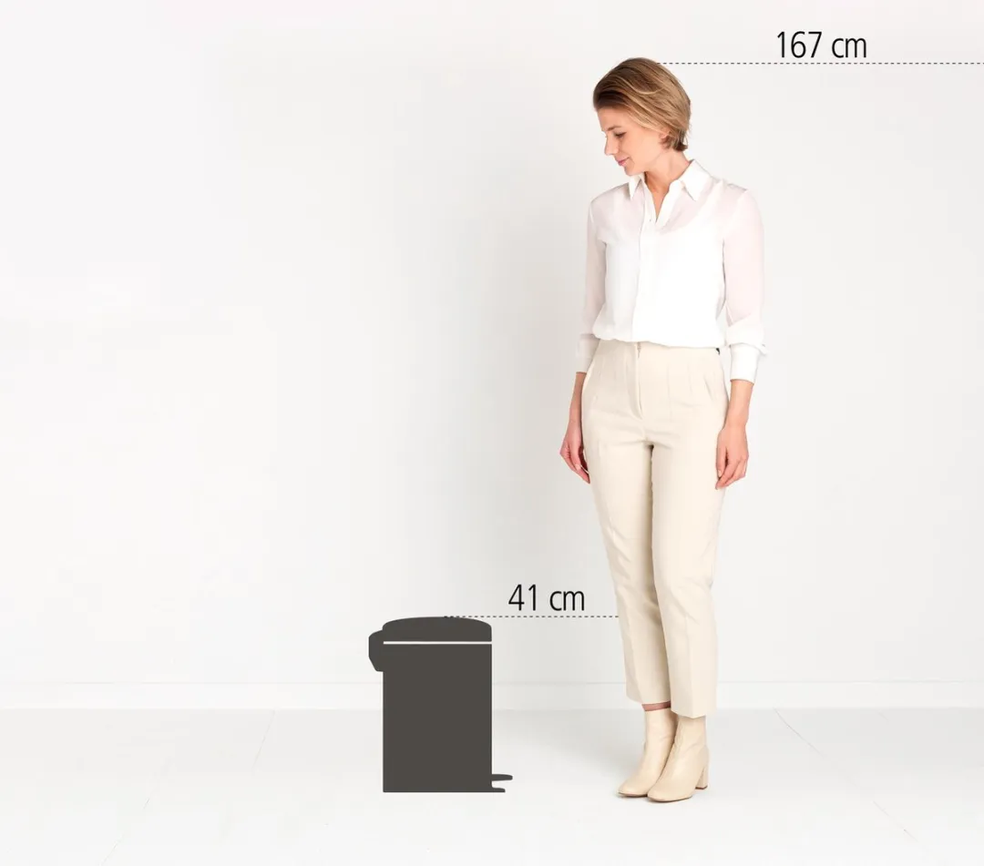 Brabantia NewIcon Prullenbak 12L - Platinum