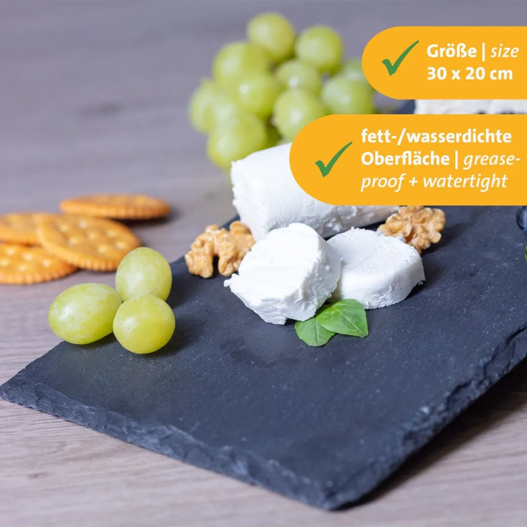 Westmark Tapas + Friends Leisteenplaten 30x20cm - 2 Stuks
