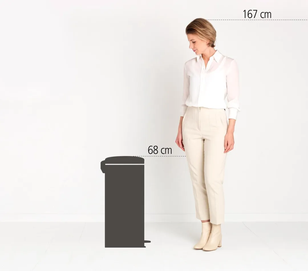 Brabantia NewIcon Prullenbak 30L - Wit