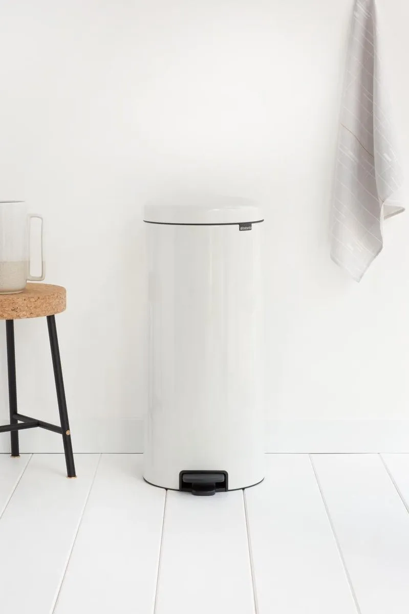 Brabantia NewIcon Prullenbak 30L - Wit