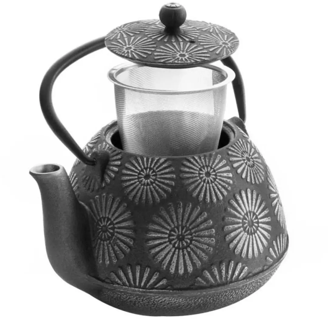 Ibili Theepot 'Bali' 1200ml - Gietijzer - Zwart