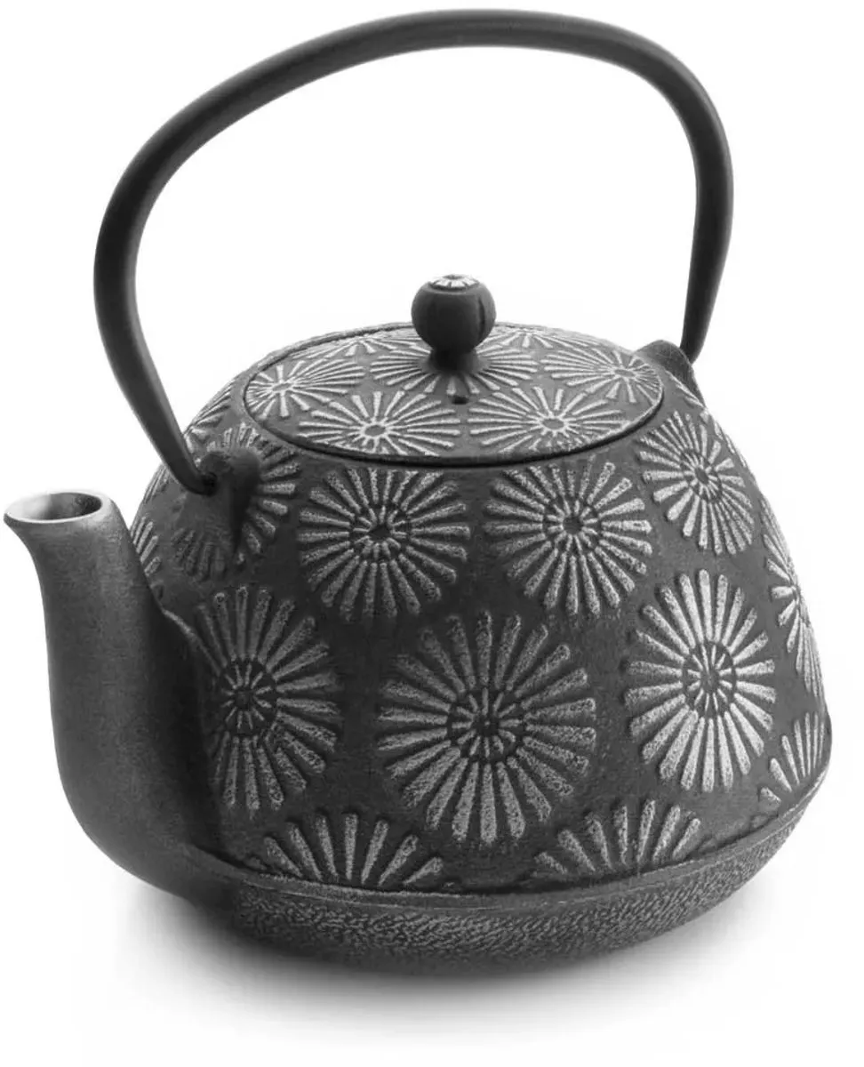 Ibili Theepot 'Bali' 1200ml - Gietijzer - Zwart