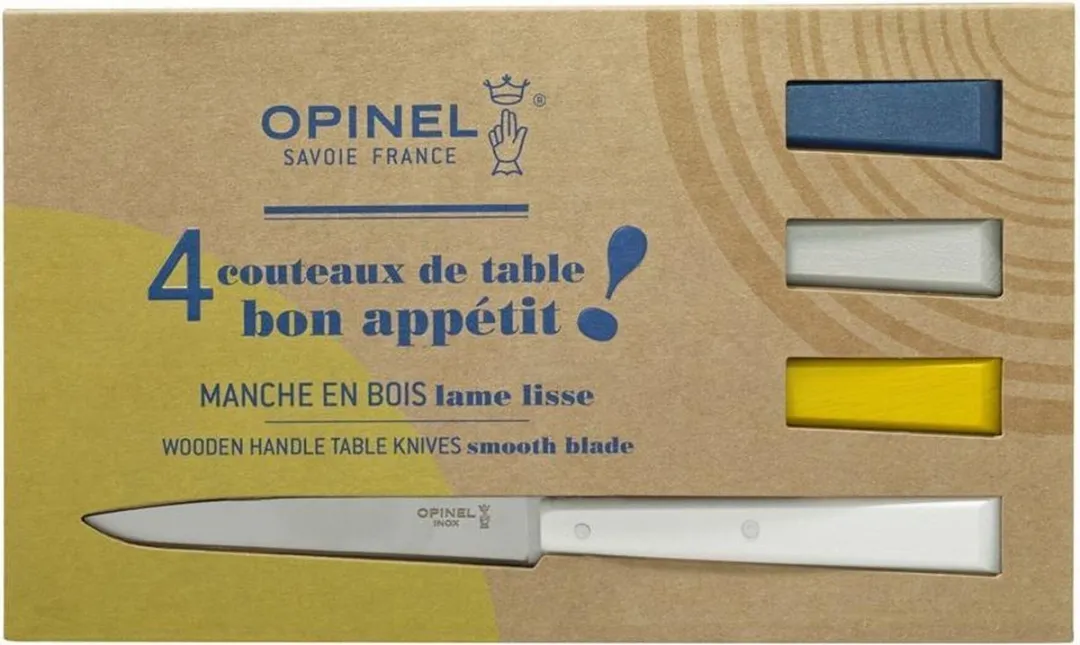 Opinel N°125 Céleste Tafelmessenset - 4-delig - Multicolor