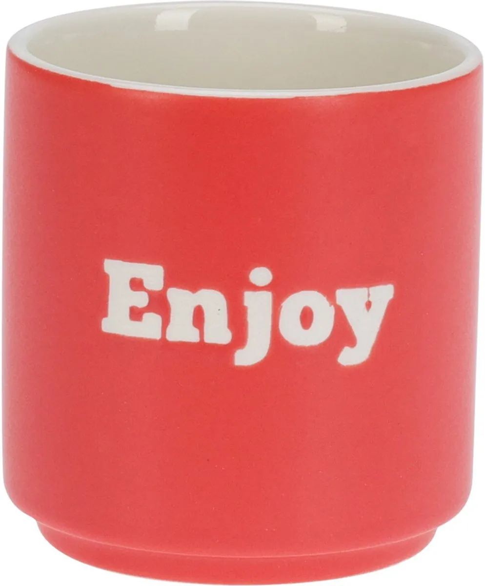 Excellent Houseware Koffiemokken 180ml - 6 Stuks - Mix Kleuren
