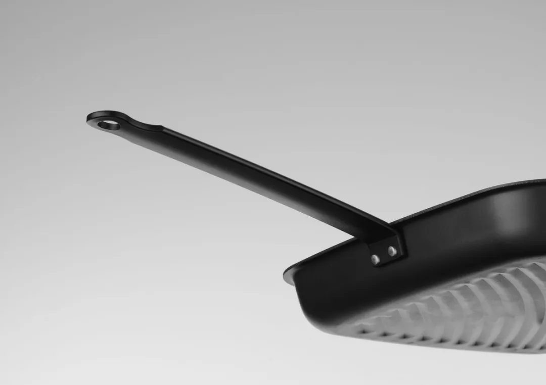 HENDI 627983 Vierkante Grillpan - Carbon Staal - 480x282x80mm