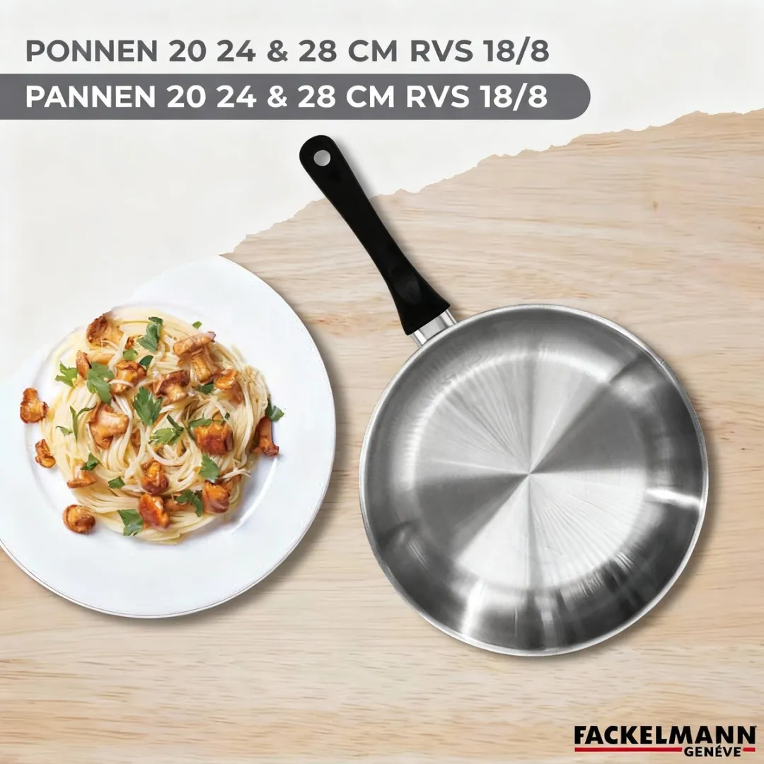 Fackelmann 9443250 Set 3 Pannen 20/24/28cm