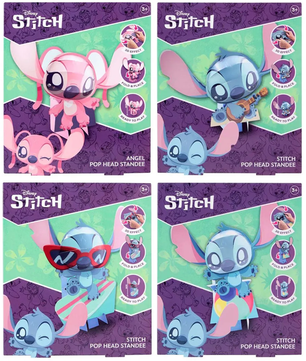 Disney Stitch 3D Pop Head Verzamelfiguur 20cm - Met Gitaar - afbeelding 4 van 5
