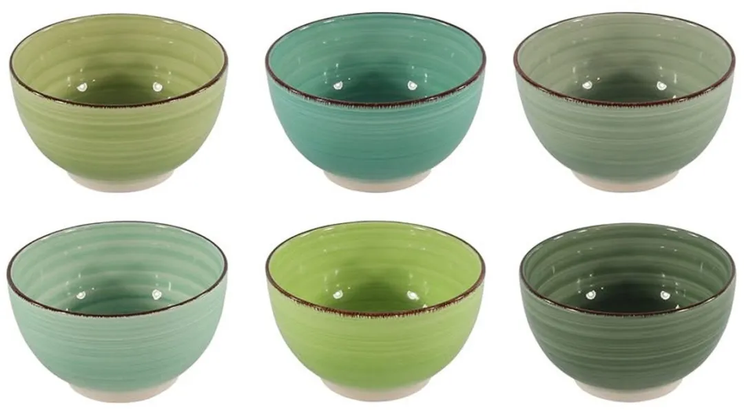 Cookinglife Kom Delice - 6 Stuks ø 14cm - Groen