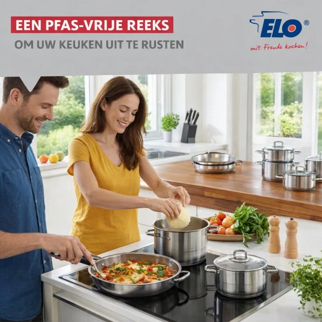 Fackelmann Elo Profi Brillant Keukengerei Set 5-delig - 24/28cm Koekenpannen + 12/14/24cm Kookpotten