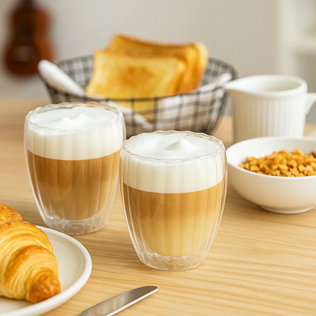 Cookinglife Dubbelwandige Latte Macchiato Glazen - 300ml - 2 Stuks