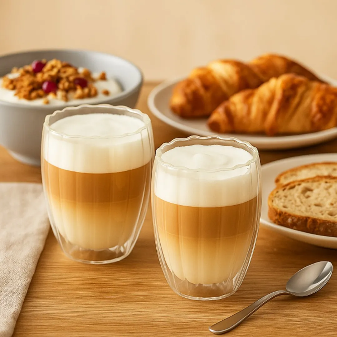 Cookinglife Dubbelwandige Latte Macchiato Glazen - 300ml - 2 Stuks
