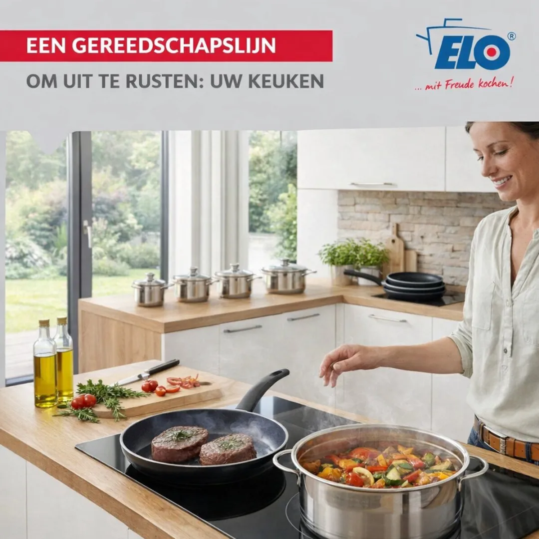 Fackelmann ELO 9731250 Keukengerei Set - 3-delig 24/28cm + 16cm - Roestvrij staal