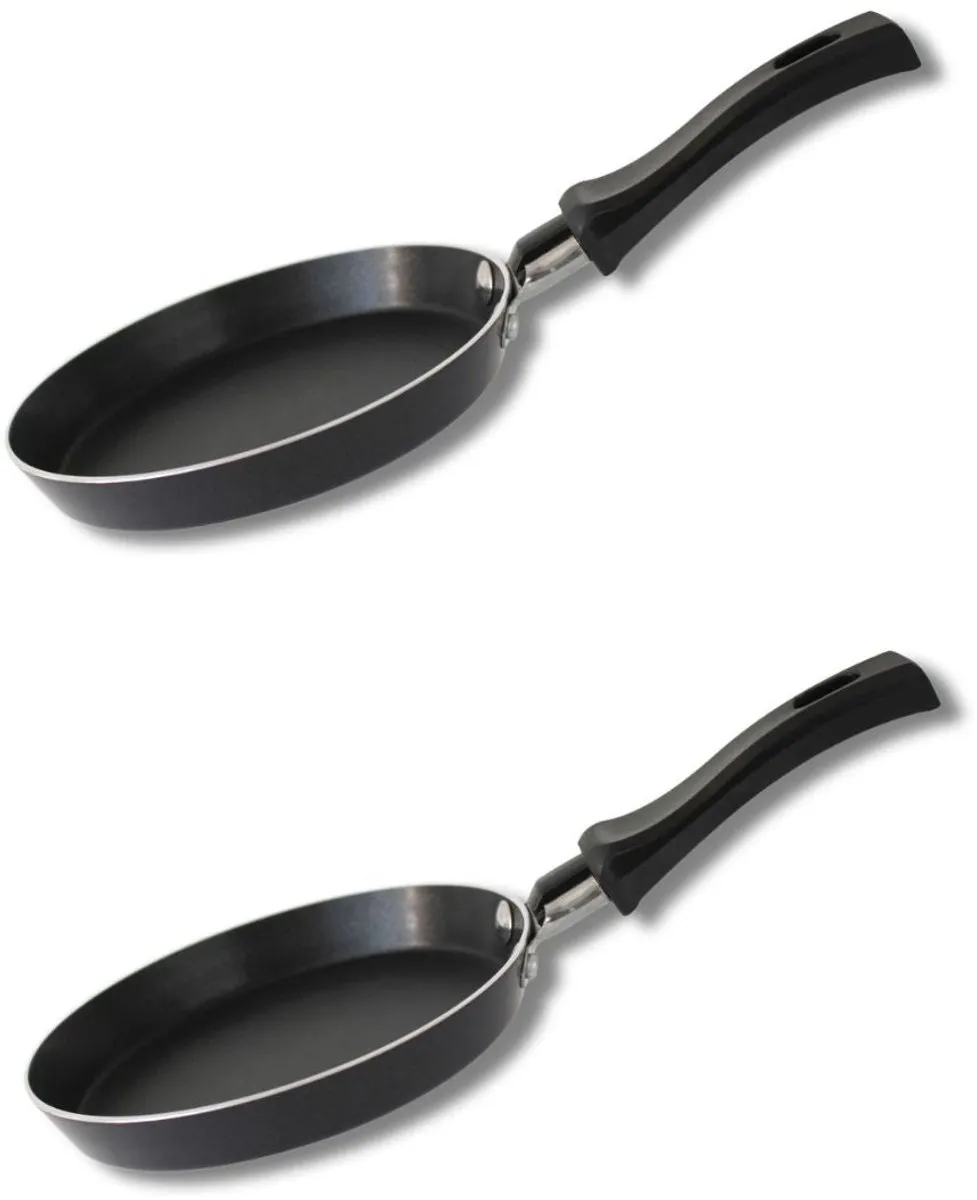 Fackelmann Elo 9341650 Mini-pannenkoekenpannen Set 2 Stuks