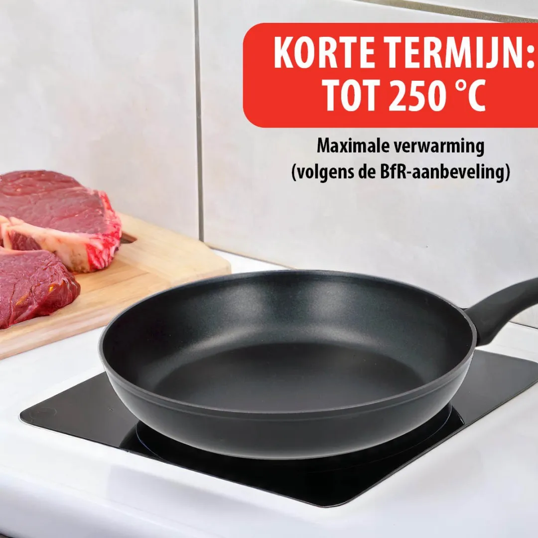 Alpina Koekenpan 28cm Skillet - Anti-Aanbak - Inductie - Zwart