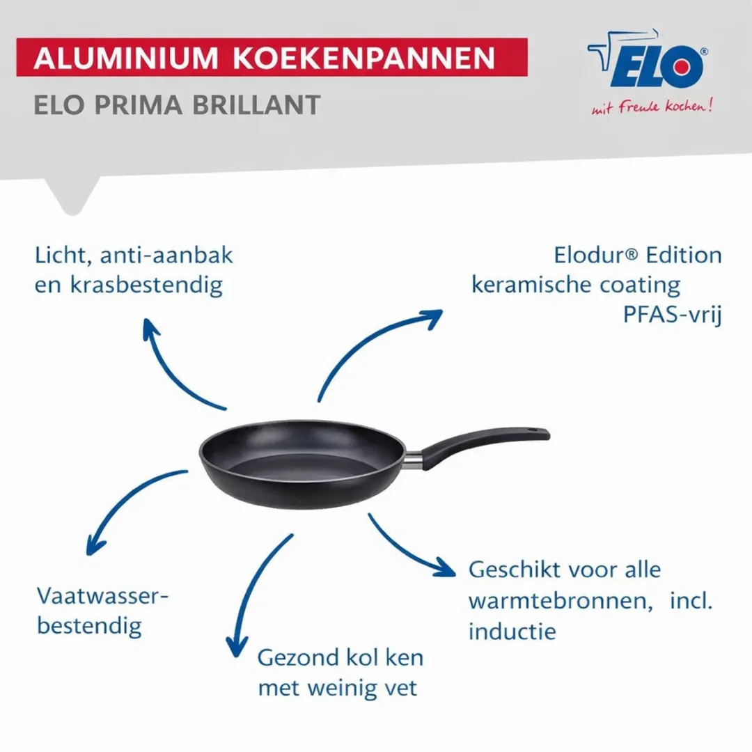Fackelmann Elo 9725150 Keukengerei Set - 3-delig 20/28cm + 16cm - Roestvrij staal