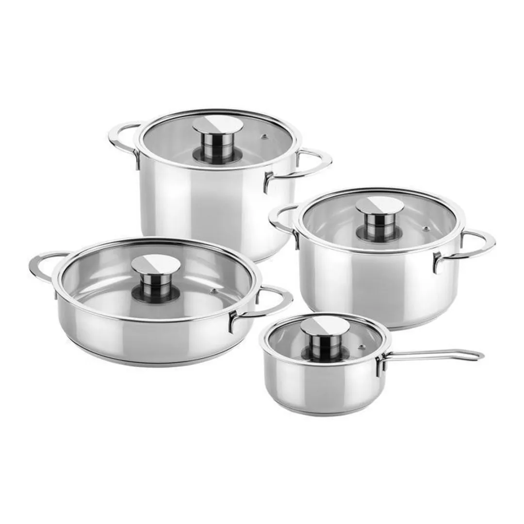 Mepra Gourmet Pannenset 8-delig - Zilver