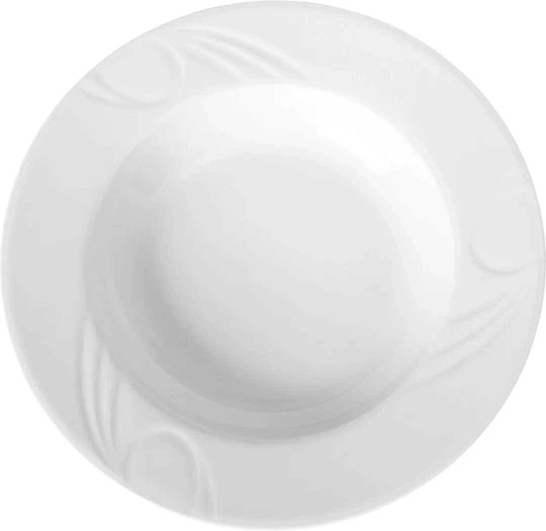 HENDI Diep Bord 30cm - Versterkte Randen - Porselein - Wit